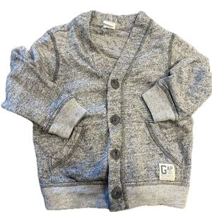 Gap Kids Gray Button-Up Cardigan